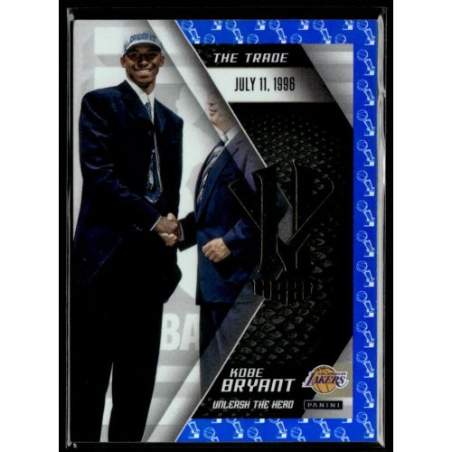 2015 Panini Kobe HeroVillain - Blue Larry O'Brien Trophy Unleash the Hero # 1 Kobe Bryant