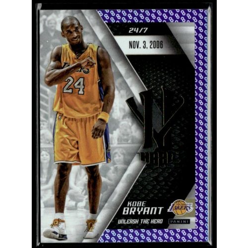 2015 Panini Kobe HeroVillain - Purple 8 Unleash the Hero # 12 Kobe Bryant