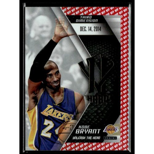 2015 Panini Kobe HeroVillain - Red MVP Unleash the Hero # 20 Kobe Bryant