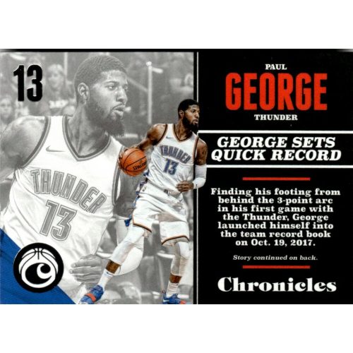 2017-18 Panini Chronicles  # 85 Paul George