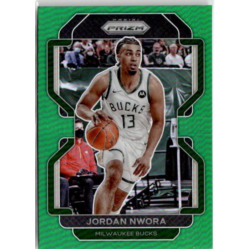 2021-22 Panini Prizm Green Prizms #80 Jordan Nwora