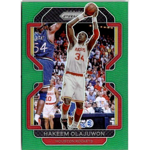 2021-22 Panini Prizm Green Prizms #265 Hakeem Olajuwon