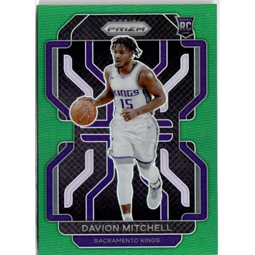 2021-22 Panini Prizm Green Prizms #312 Davion Mitchell