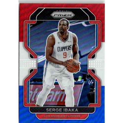 2021-22 Panini Prizm Red White and Blue Prizms #18 Serge Ibaka