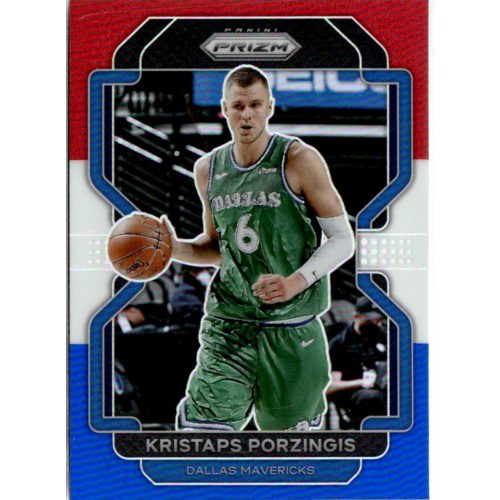 2021-22 Panini Prizm Red White and Blue Prizms #74 Kristaps Porzingis