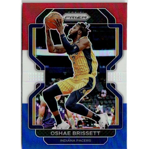 2021-22 Panini Prizm Red White and Blue Prizms #138 Oshae Brissett