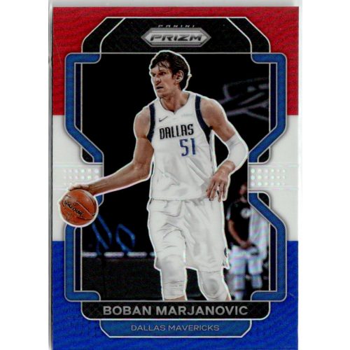 2021-22 Panini Prizm Red White and Blue Prizms #167 Boban Marjanovic