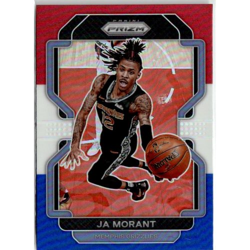 2021-22 Panini Prizm Red White and Blue Prizms #194 Ja Morant