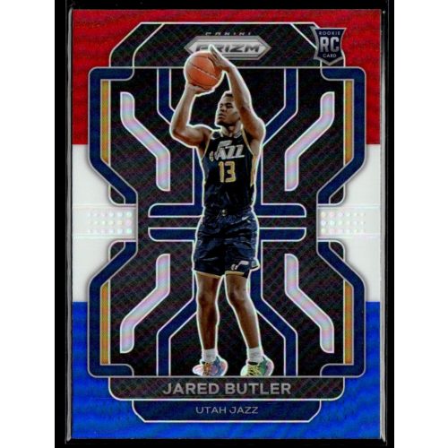 2021-22 Panini Prizm Red White and Blue Prizms #290 Jared Butler