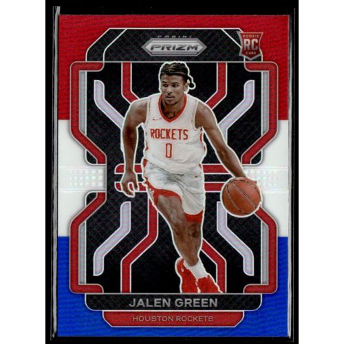 2021-22 Panini Prizm Red White and Blue Prizms #306 Jalen Green