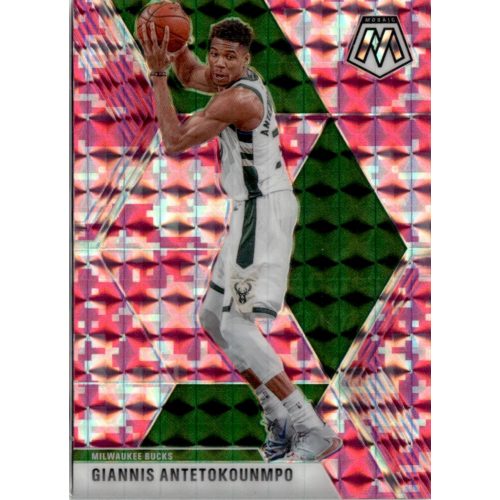 2019-20 Panini Mosaic Pink Camo #75 Giannis Antetokounmpo