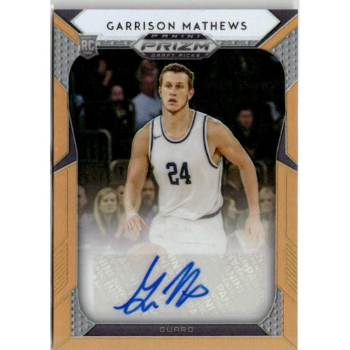 2019-20 Panini Prizm Draft Picks Prizms Autographs Neon Orange #108 Garrison Mathews 045/149