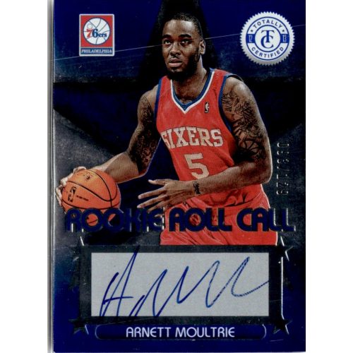 2012-13 Panini Totally Certified Rookie Roll Call Autographs Blue  #16 Arnett Moultrie 093/129