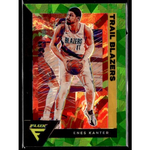 2020-21 Panini Flux Fanatics Factory Green Cracked Ice #149 Enes Kanter