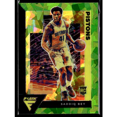 2020-21 Panini Flux Fanatics Factory Green Cracked Ice #212 Saddiq Bey