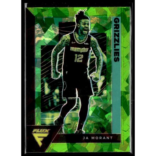 2020-21 Panini Flux Fanatics Factory Green Cracked Ice #85 Ja Morant