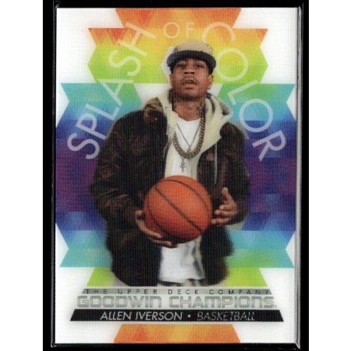 2022-23 Upper Deck Goodwin Champions Splash of Color 3D Lenticular 1:178 #LS-AI Allen Iverson