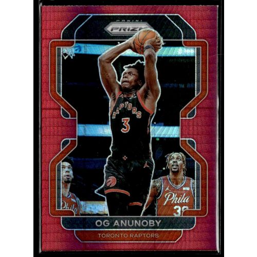 2021-23 Panini Prizm Red Hyper #206 OG Anunoby