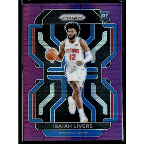 2021-23 Panini Prizm Purple Hyper #296 Isaiah Livers