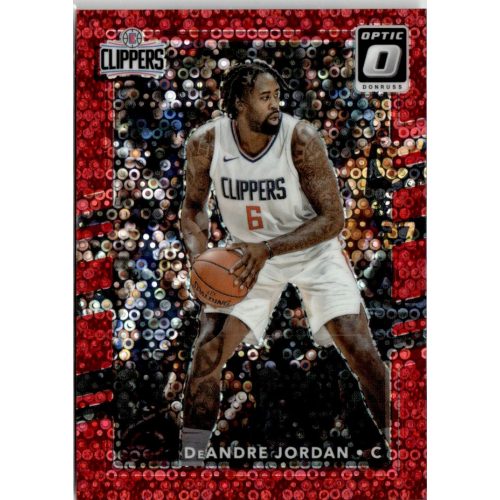 2017-18 Donruss Optic Fast Break Red #64 DeAndre Jordan 57/85