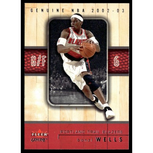 2002-2003 Fleer Genuine  #100 Bonzi Wells