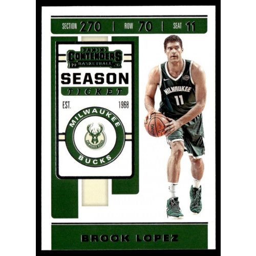 2019-20 Panini Contenders  #13 Brook Lopez