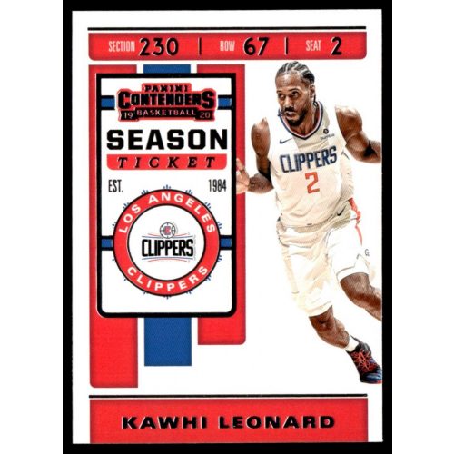 2019-20 Panini Contenders  #55 Kawhi Leonard