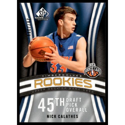 2009-10 SP Game Used  #127 Nick Calathes 282/399