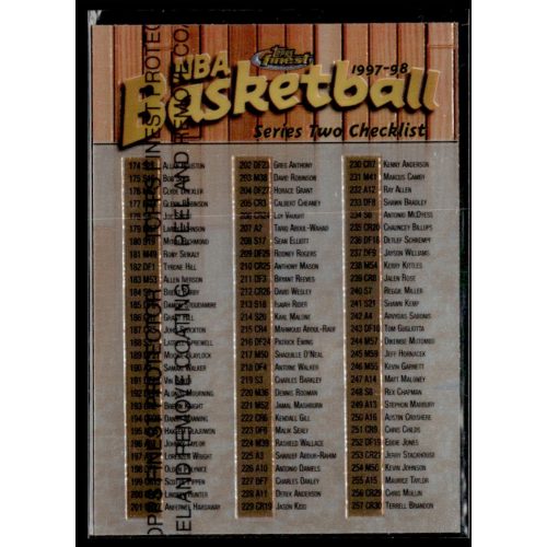 1997-98 Finest  #273 Checklist