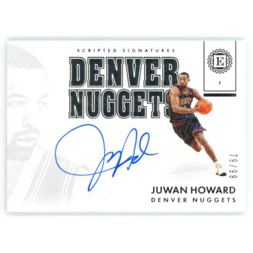 2017-18 Panini Encased Scripted Signatures  #SS-JHW Juwan Howard 79 /99