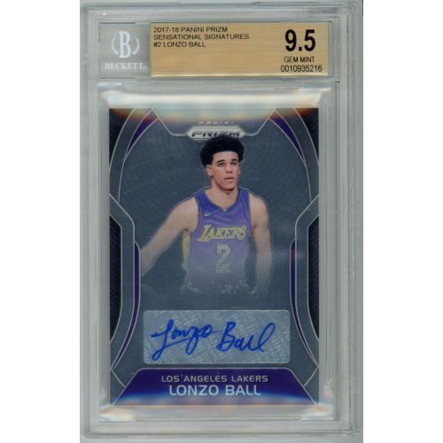 2017-06 Panini Prizm Sensational Signatures BGS - 9.5 Gem Mint #SS-LB Lonzo Ball