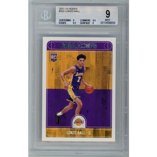 2017-06 Panini Hoops BGS - 9 Mint #252 Lonzo Ball