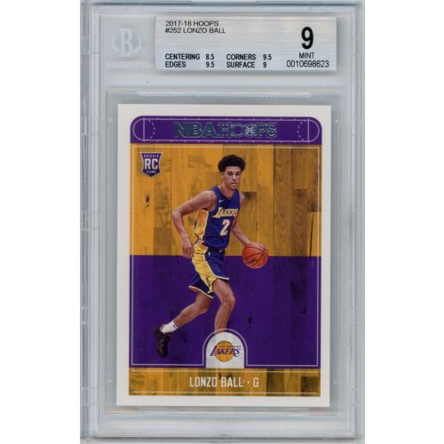 2017-06 Panini Hoops BGS - 9 Mint #252 Lonzo Ball