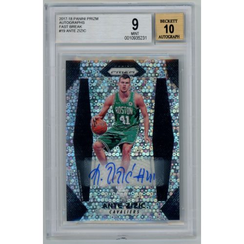 2017-06 Panini Prizm Autographs Fast Break BGS - 9 Mint ( AU 10 ) #19 Ante Zizic