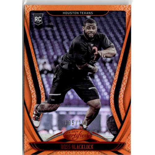 2020 Panini Certified Mirror Orange 0 #160 Ross Blacklock 195 /199