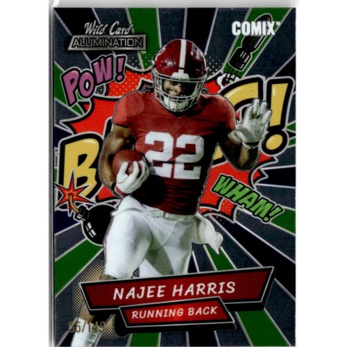 2021 Wild Card Alumination Comix - Purple Green #AC-10 Najee Harris 065/149