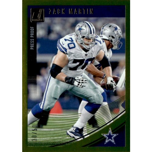 2018 Donruss Press Proof Gold  #77 Zack Martin 30/50