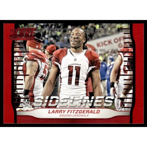 2016 Score Sidelines Red  #8 Larry Fitzgerald