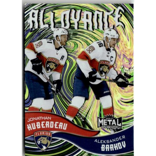 2020 Skybox Metal Universe Alloyance  #AL-2 Aleksander Barkov/Jonathan Huberdeau