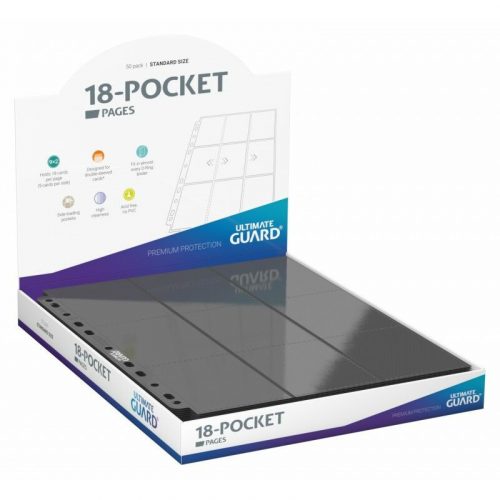 Ultimate Guard 18-Pocket Side-Loading Pages (50) - Grey