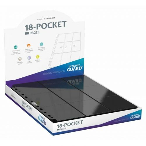 Ultimate Guard 18-Pocket Side-Loading Pages (50) - Black