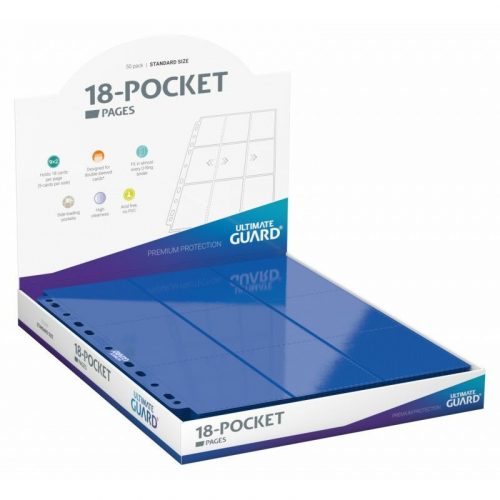 Ultimate Guard 18-Pocket Side-Loading Pages (50) - Blue